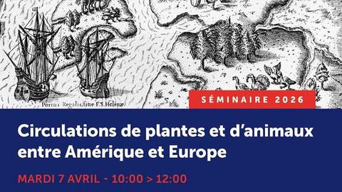 Circulation de plantes et d'animaux entre Amérique et Europe